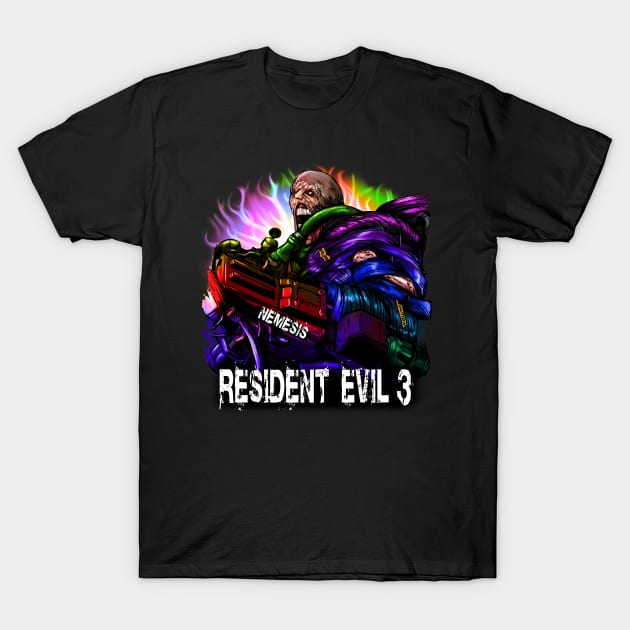 Resident evil 3 remake nemesis T-Shirt by AndreyG